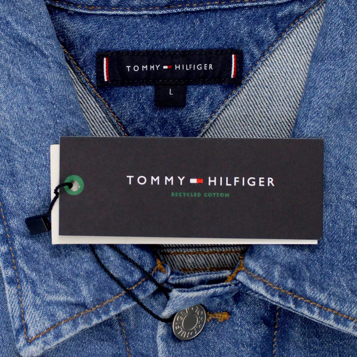 Tommy Hilfiger Washed Blue Trucker Jacket