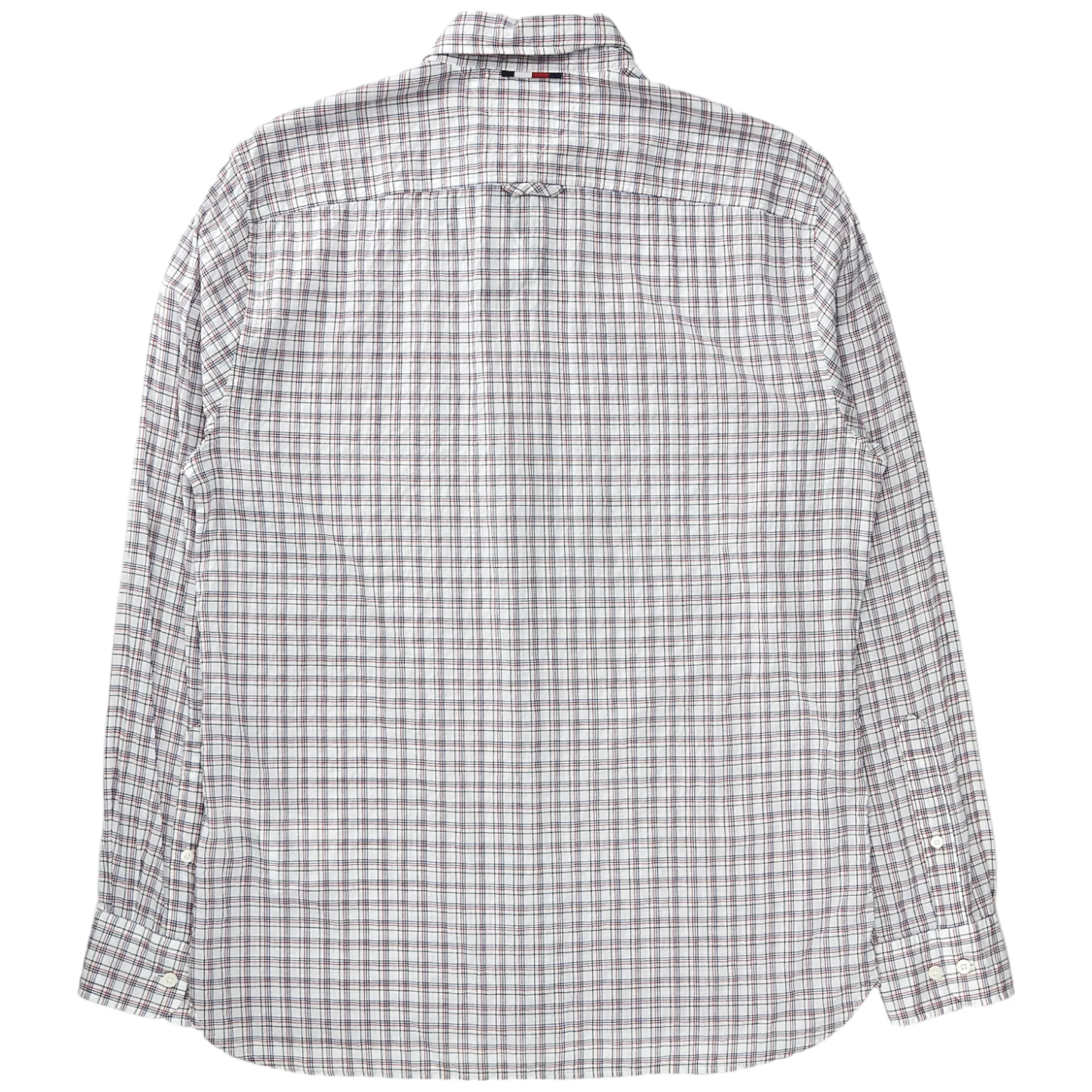 Tommy Hilfiger White Check Seersucker Shirt