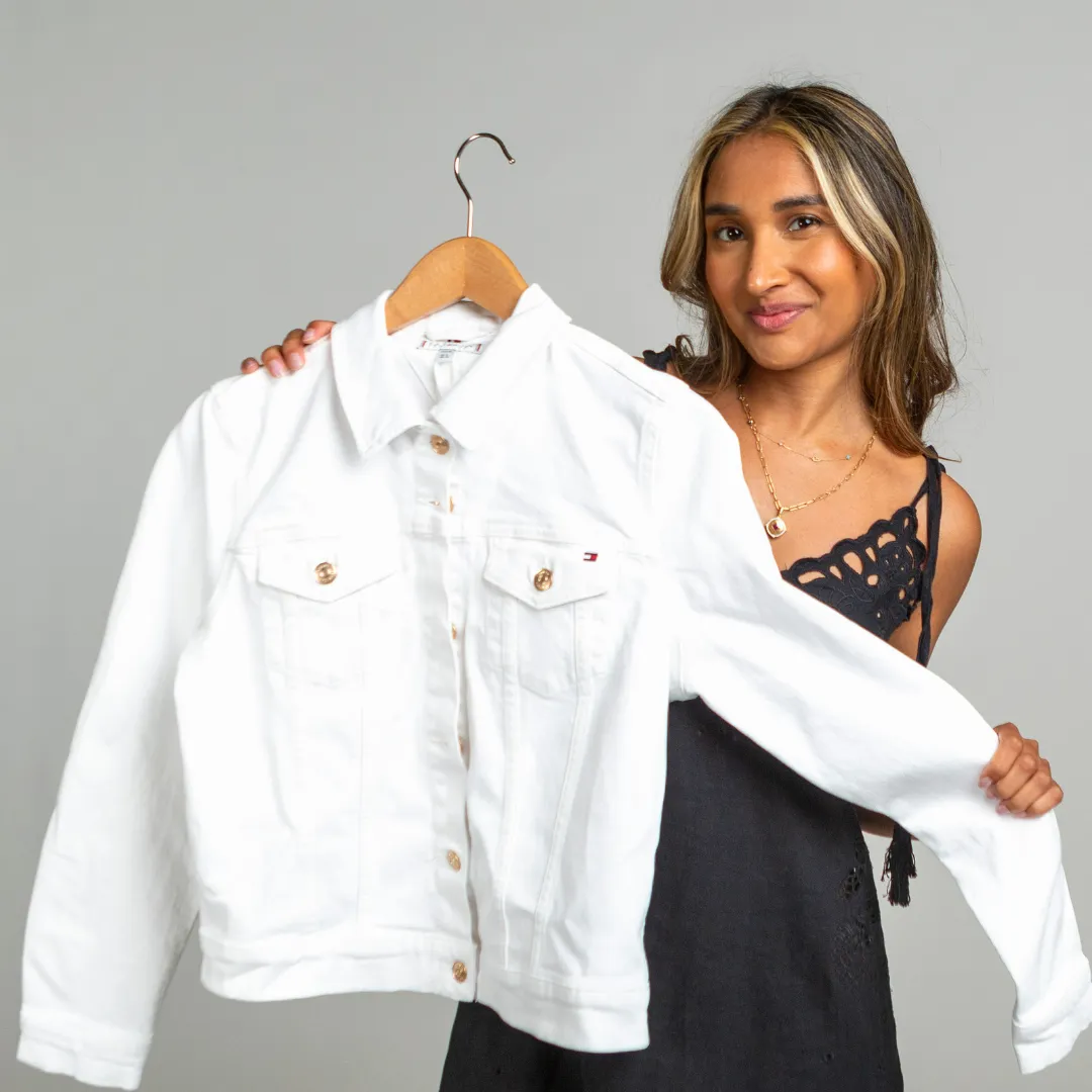 Tommy Hilfiger White Denim Jacket