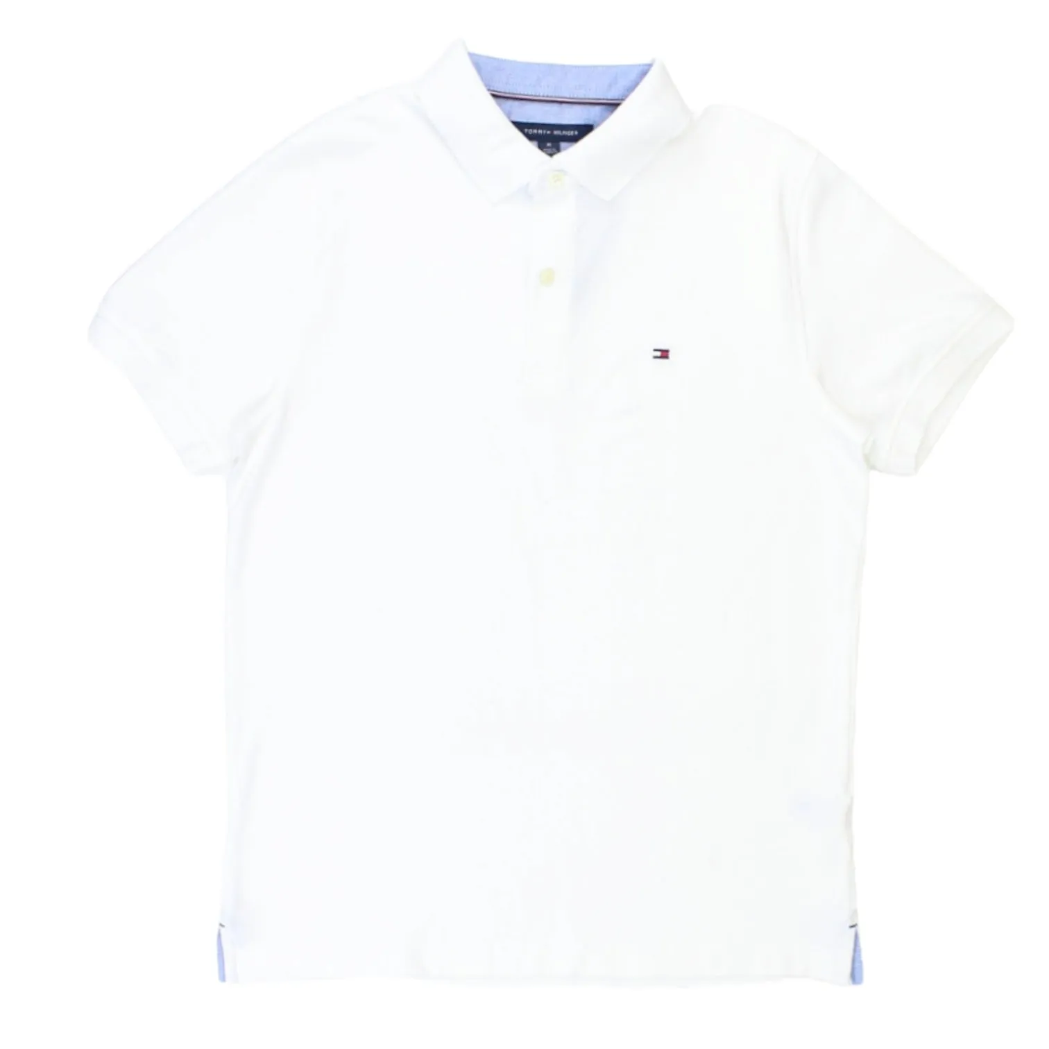 Tommy Hilfiger White Pique Polo Shirt