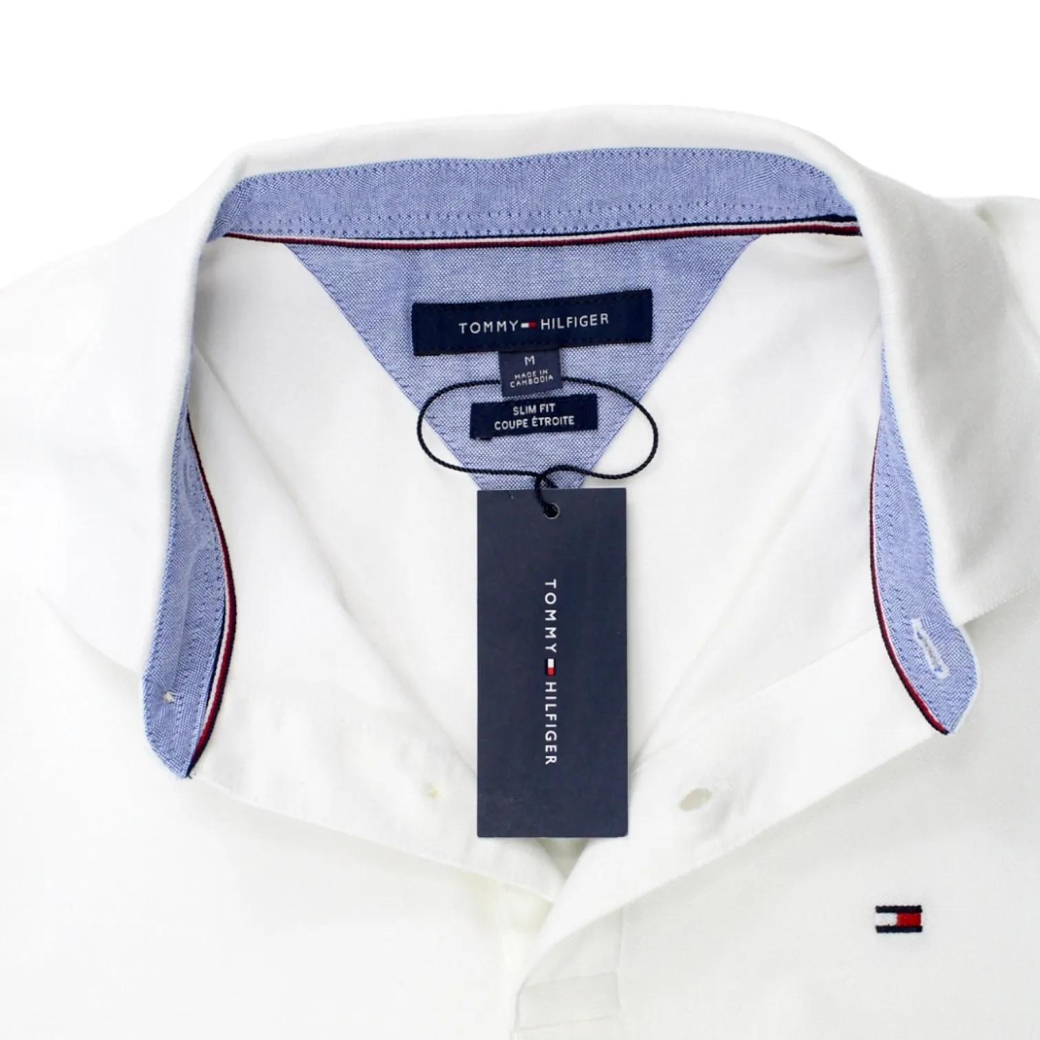 Tommy Hilfiger White Pique Polo Shirt