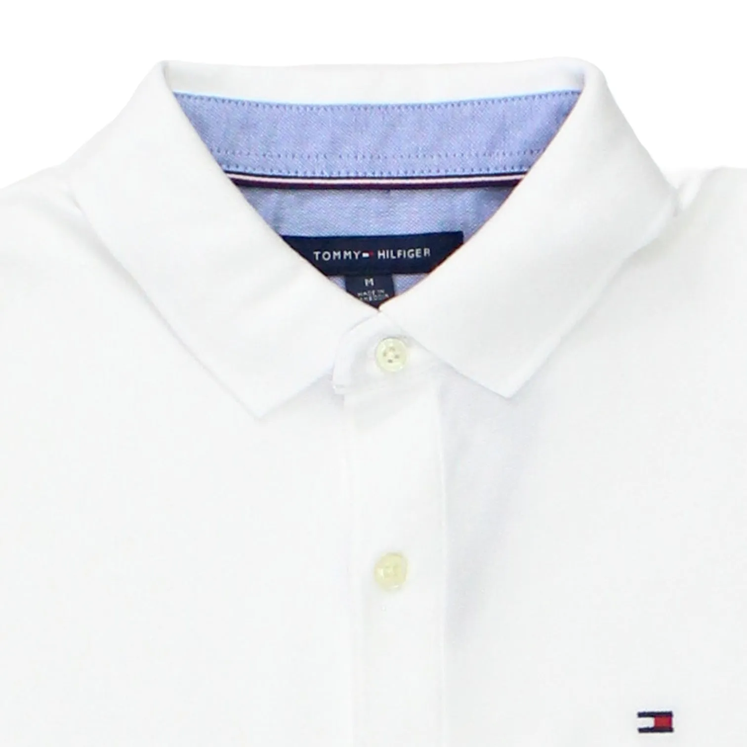 Tommy Hilfiger White Pique Polo Shirt