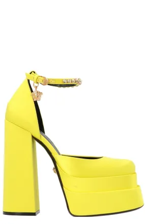 Versace Medusa Head Charm Platform Pumps