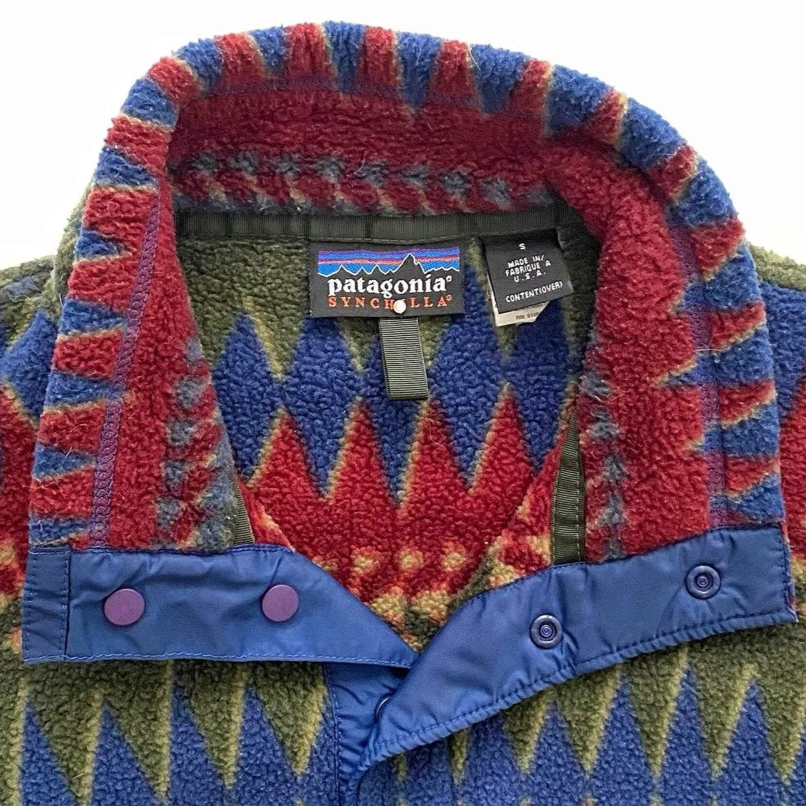 Vintage Patagonia Fall '96 Aztec Snap-T Synchilla Fleece