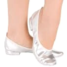 WHITE SATIN BALLET SLIPPERS ANGELO LUZIO STYLE 207 Z