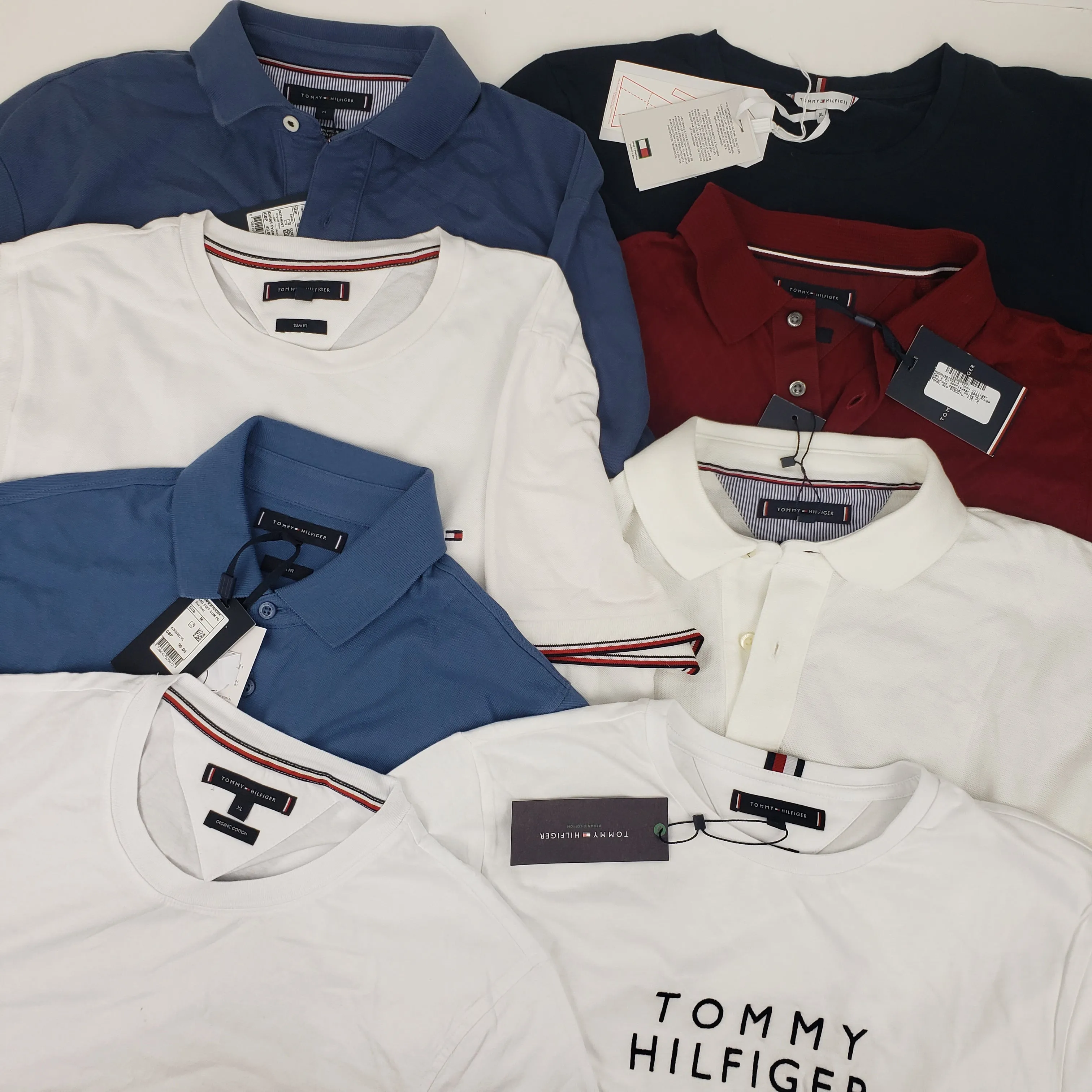 x8 Men's Mixed Colour Tommy Hilfiger T-shirt & Polo Shirt Bundle