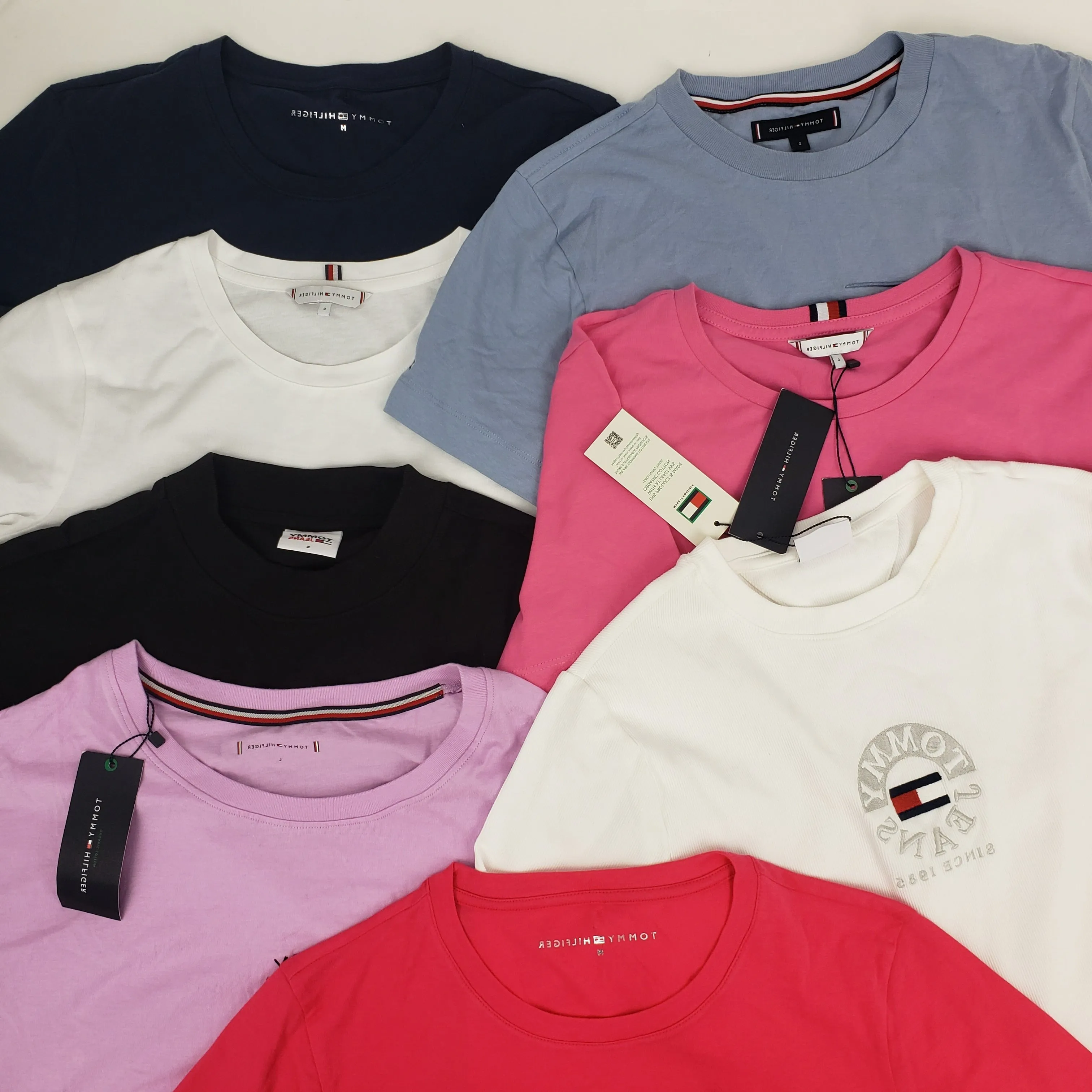 x8 Women's Mixed Colour Tommy Hilfiger T-shirt & Polo Shirt Bundle